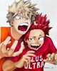 Kirishima y Bakugo