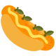 Orange hot dog