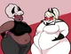 Fat Clara and odette