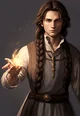 Young beginner wizar