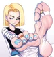 Android 18 Feet