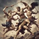 Greek God Fighting 