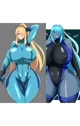 Samus and dark samus