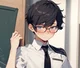 Nerdy boy
