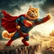 Orange Cat Superman