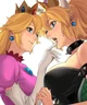 Bowsette and Peach