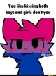 Boy and Girl Kisser