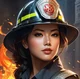 Female firefighter