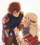Hiccup and Astrid 