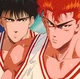 Sakuragi and Rukawa