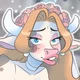 Anthro Cow Bride