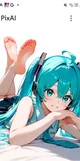 hatsune miku feet