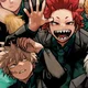Kirishima and Bakugo