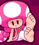 Toadette with feet