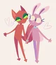 Kitty and Bunny