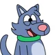 flippers blue cat 
