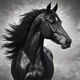 Black horse