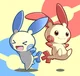 Plusle and Minun