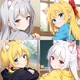 Four Catgirl Sisters