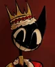 Cartoon Cat - King