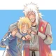 Minato and Jiraiya
