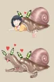 Snail turned