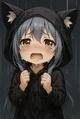 Sad unwanted catgirl