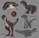 Six Velociraptor