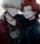 Kirishima and Bakugo