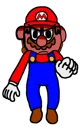 Mario angry art 2D