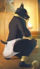 A Diapered Anubis