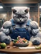 Gato musculoso