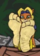 Coco Bandicoot feet