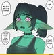 Goblin girl sad