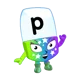 P from Alphablocks 