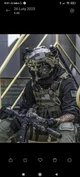 Masked military man