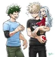 Izuku and katsuki 