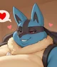 Fem Lucario - Fat