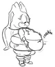 Chubby cream rabbit
