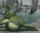 Bathing Argonian