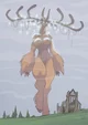 Giant deer girl 