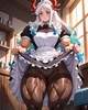 Muscular maid