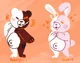 Monokuma and Monomi