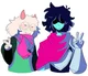 Kris and Ralsei