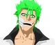 Grimmjow Green hair 