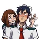 Tenya y Ochako