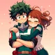 Deku y Ochako 