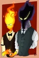 Grillby and Kurogiri