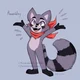 Rambley the raccoon 
