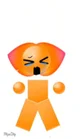 Emoji cat babyorange